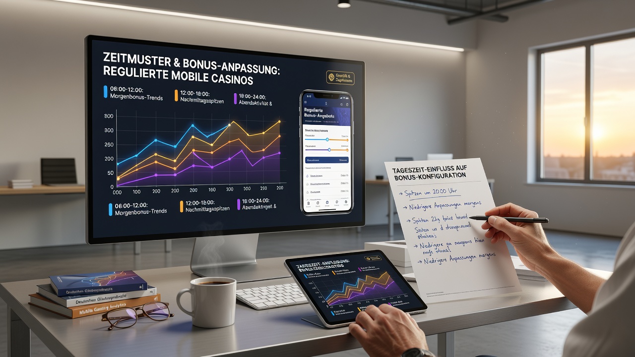 Datenvisualisierung zu Tageszeitmustern und Bonusanpassungen in deutschen Mobile-Casinos